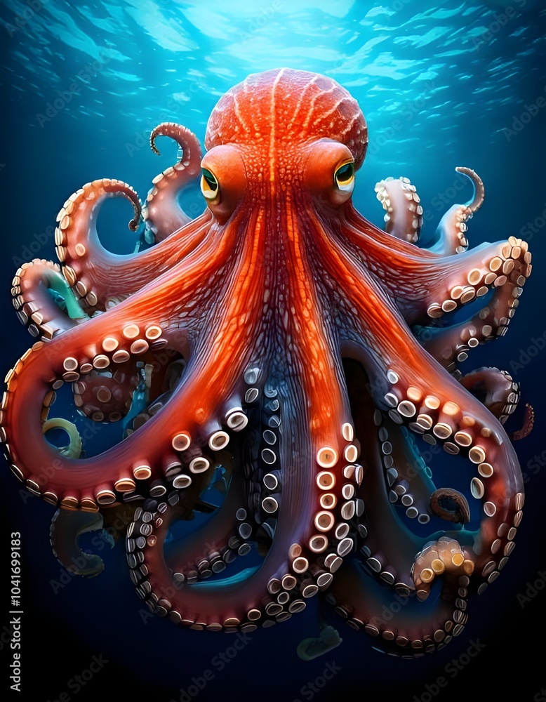 Fototapeta premium octopus in the sea