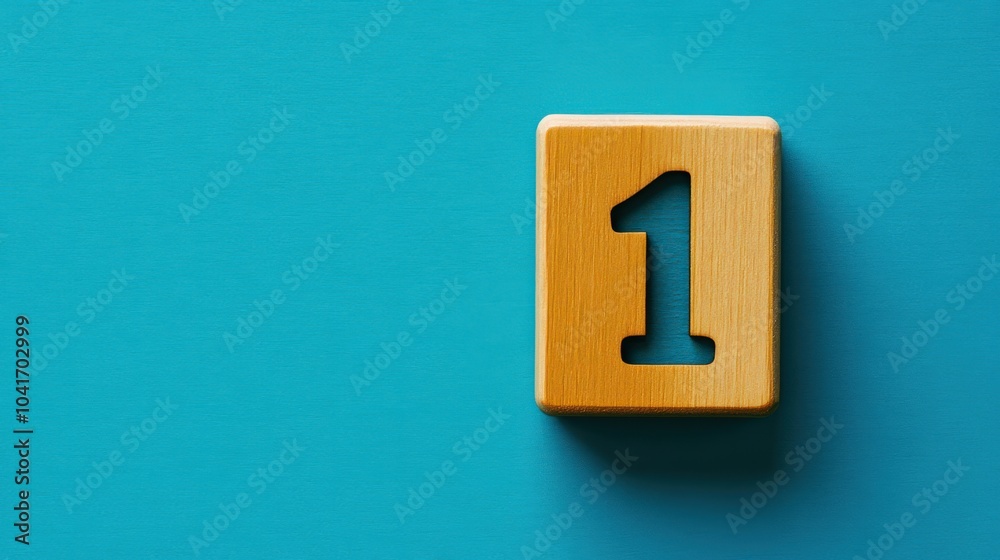 May 1st. Wooden Calendar Date with Blue Background for International Workers' Day May 1st. Wooden Calendar Date with Blue Background for International Workers' Day
