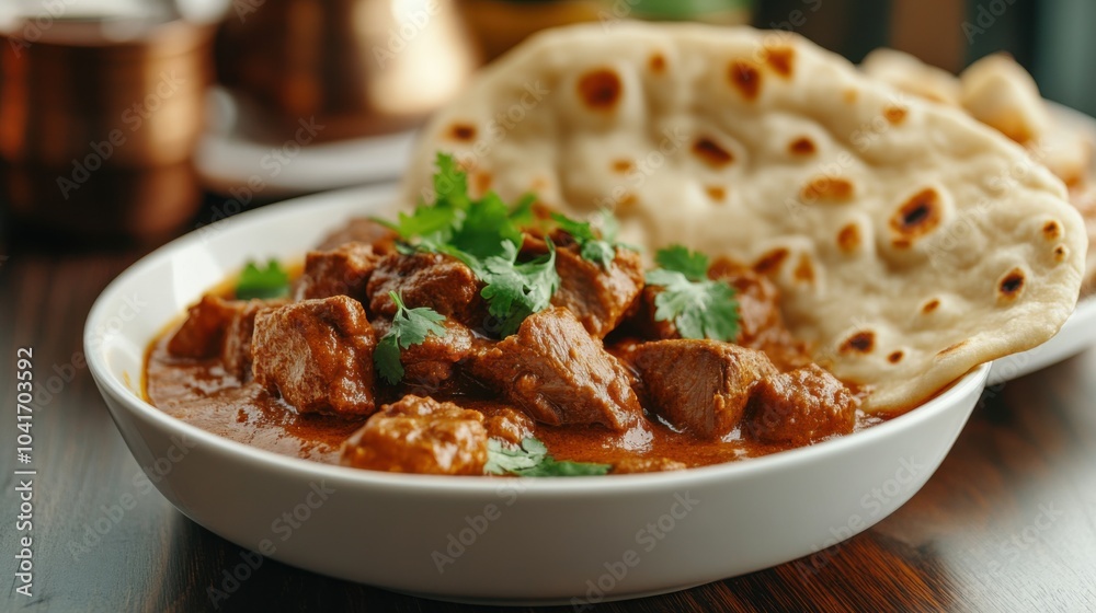 Leckeres Hammelcurry mit Naan – kulinarischer Hochgenuss für Foodfotografie und Essthemen Leckeres Hammelcurry mit Naan – kulinarischer Hochgenuss für Foodfotografie und Essthemen