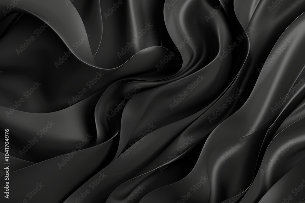 Obraz premium Minimalist 3D black background, emphasizing sleek design and textured depth.