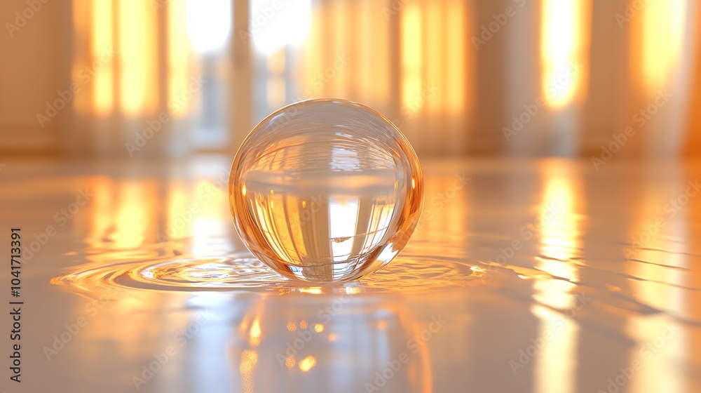 3D closeup of a single water droplet about to fall, reflecting light, water droplet, clean and detailed 3D closeup of a single water droplet about to fall, reflecting light, water droplet, clean and detailed