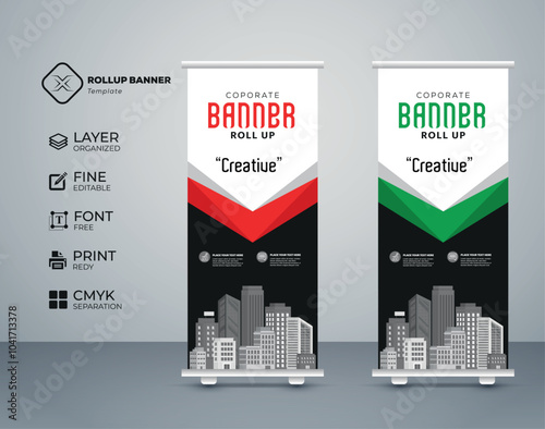 Eye catching, effective roll up banner