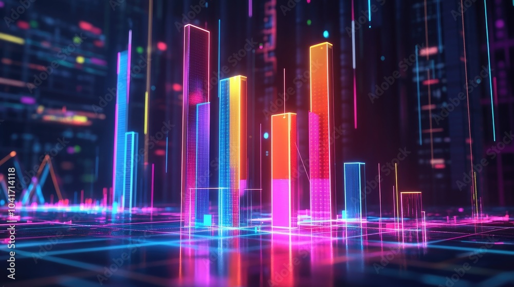Colorful Neon Graphs in Digital Space Colorful Neon Graphs in Digital Space