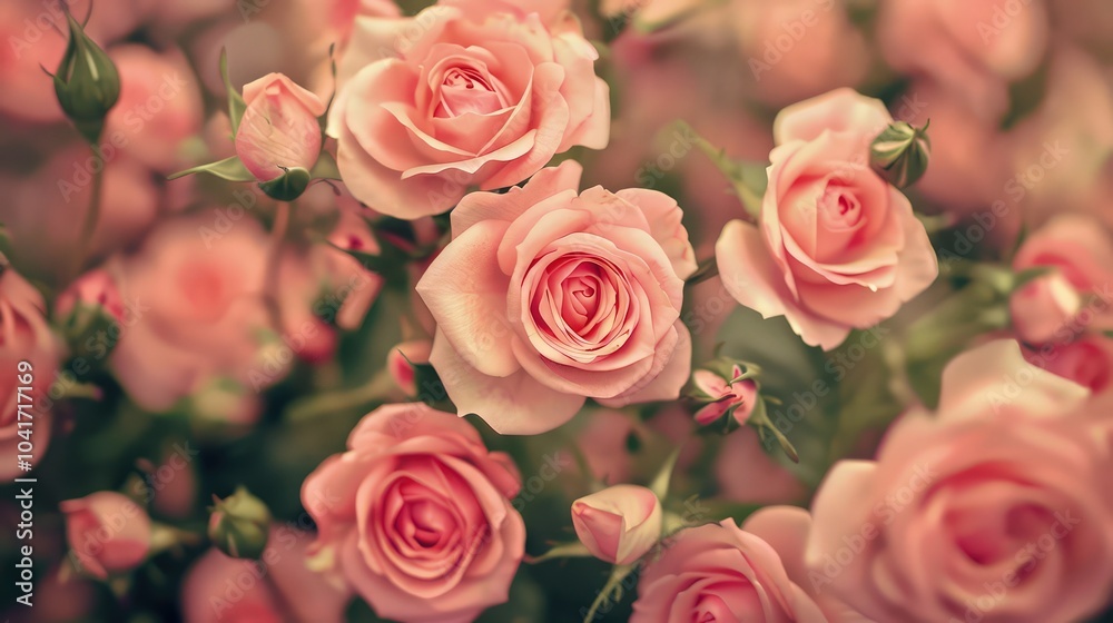 Illuminate the bouquet with soft, diffused light to enhance the delicate color of the roses and create a serene, dreamy atmosphere. Illuminate the bouquet with soft, diffused light to enhance the delicate color of the roses and create a serene, dreamy atmosphere.