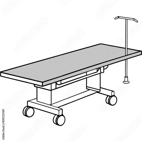 surgical table line art
 for doctor surgery