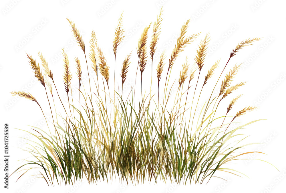 Fototapeta premium PNG Ornamental Grasses grass illustration plant.