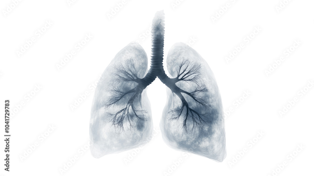 Image of human lungs made up of smoke
Image of human lungs made up of smoke