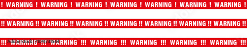 Red warning stripes vector illustration design