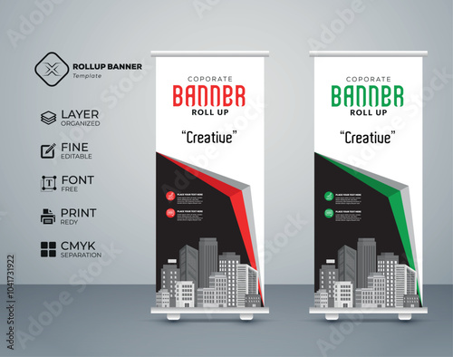 Eye catching, effective roll up banner