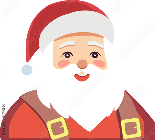 Cartoon Character of Santa Claus Element.
