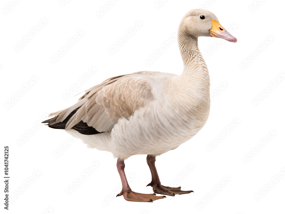 a white duck with a yellow beak a white duck with a yellow beak