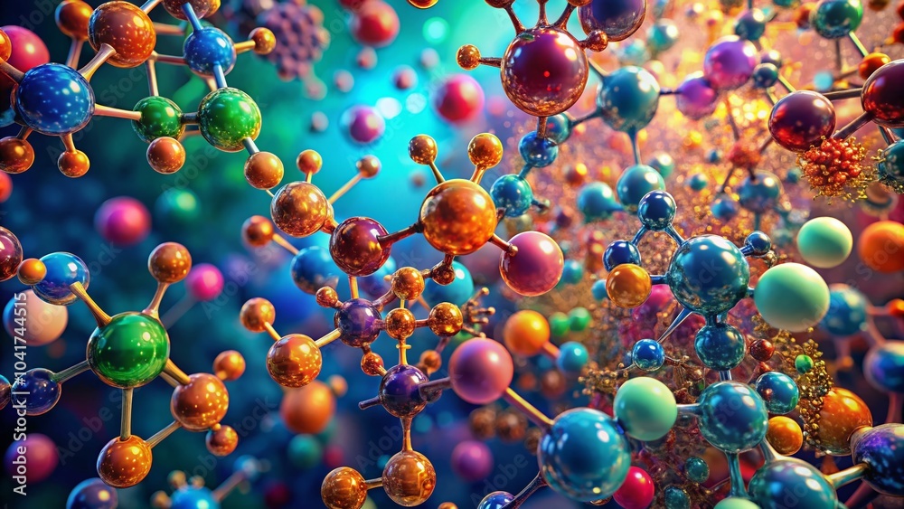 Aerial Photography of Molecular Structures for Science Background Design Aerial Photography of Molecular Structures for Science Background Design