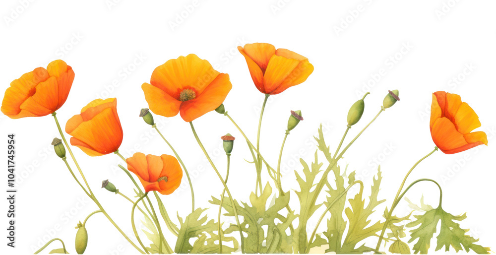 Obraz premium PNG Flower poppy plant petal.