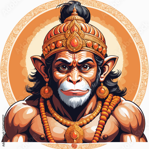 Lord Hanuman illustration hinduism