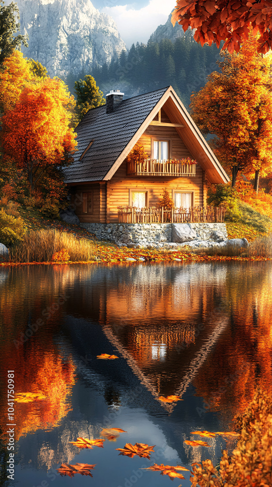 cabin next to a lake in the forest
cabin next to a lake in the forest