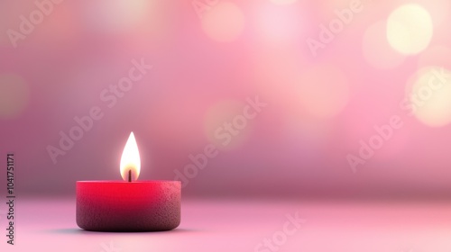 Close-Up of a Diya with Sparkling Bokeh Background