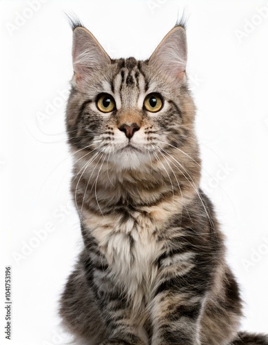 british cat isolated on white