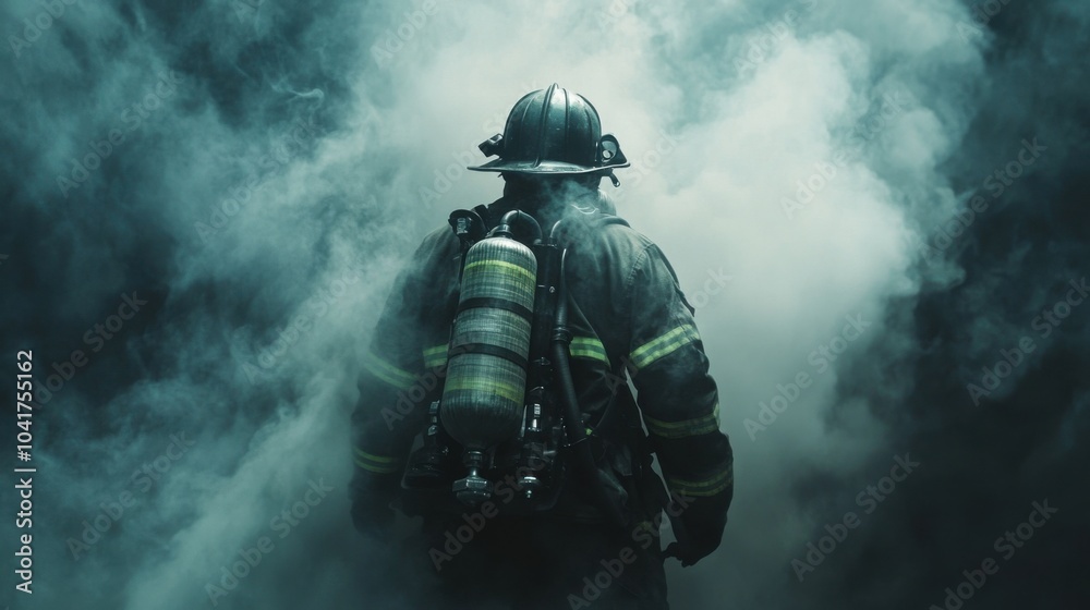 Fototapeta premium Brave Hearts: The Heroes of Firefighting