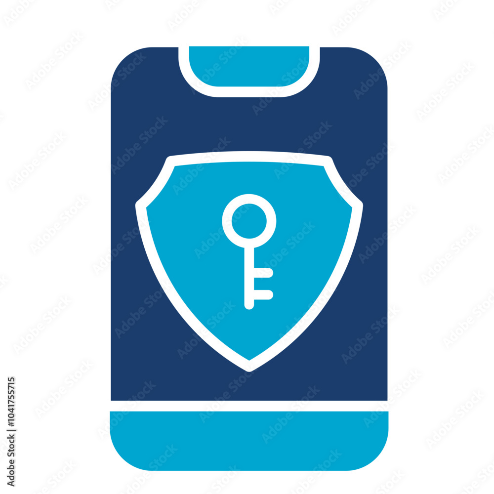 Mobile Security Icon Mobile Security Icon