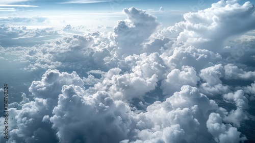 Aerial View of Soft Scud Clouds Above the Landscape
