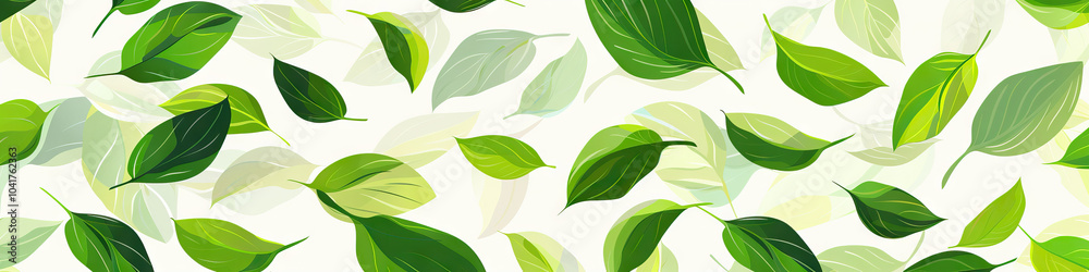 Green Leaves Dancing in Abstract Patterns: A lively arrangement of abstract shapes mimics the swaying movements of leaves in the wind. Green Leaves Dancing in Abstract Patterns: A lively arrangement of abstract shapes mimics the swaying movements of leaves in the wind.