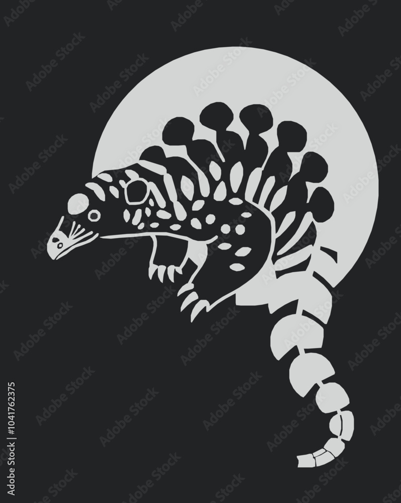 Pangolin black and white vector art illustration Pangolin black and white vector art illustration