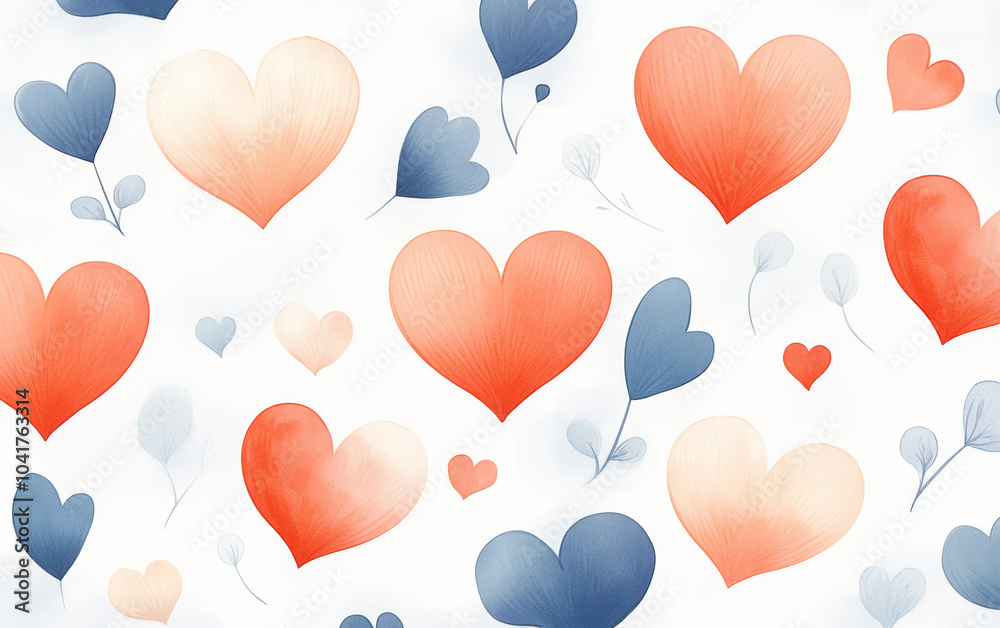 Cute colorful heart art illustration Cute colorful heart art illustration