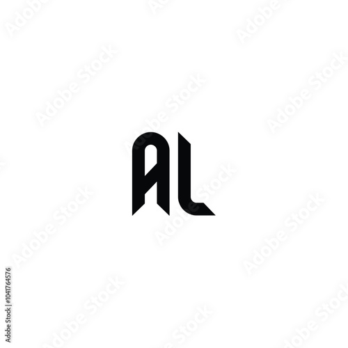Free Download AL monogram logo design letter text name symbol monochrome logotype alphabet character simple logo - GFXLoad