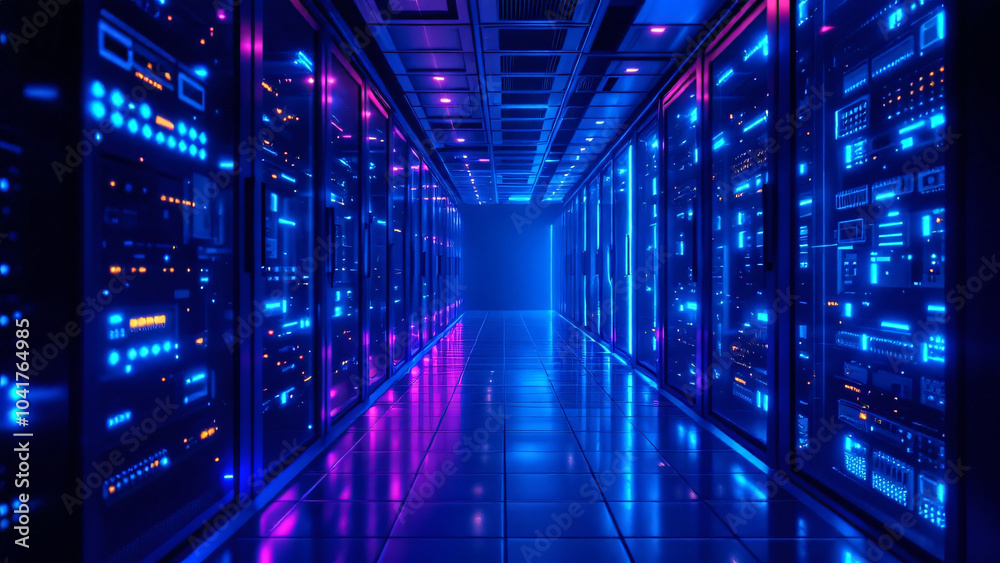 data center room, data center office, data cloud, empty space for text data center room, data center office, data cloud, empty space for text