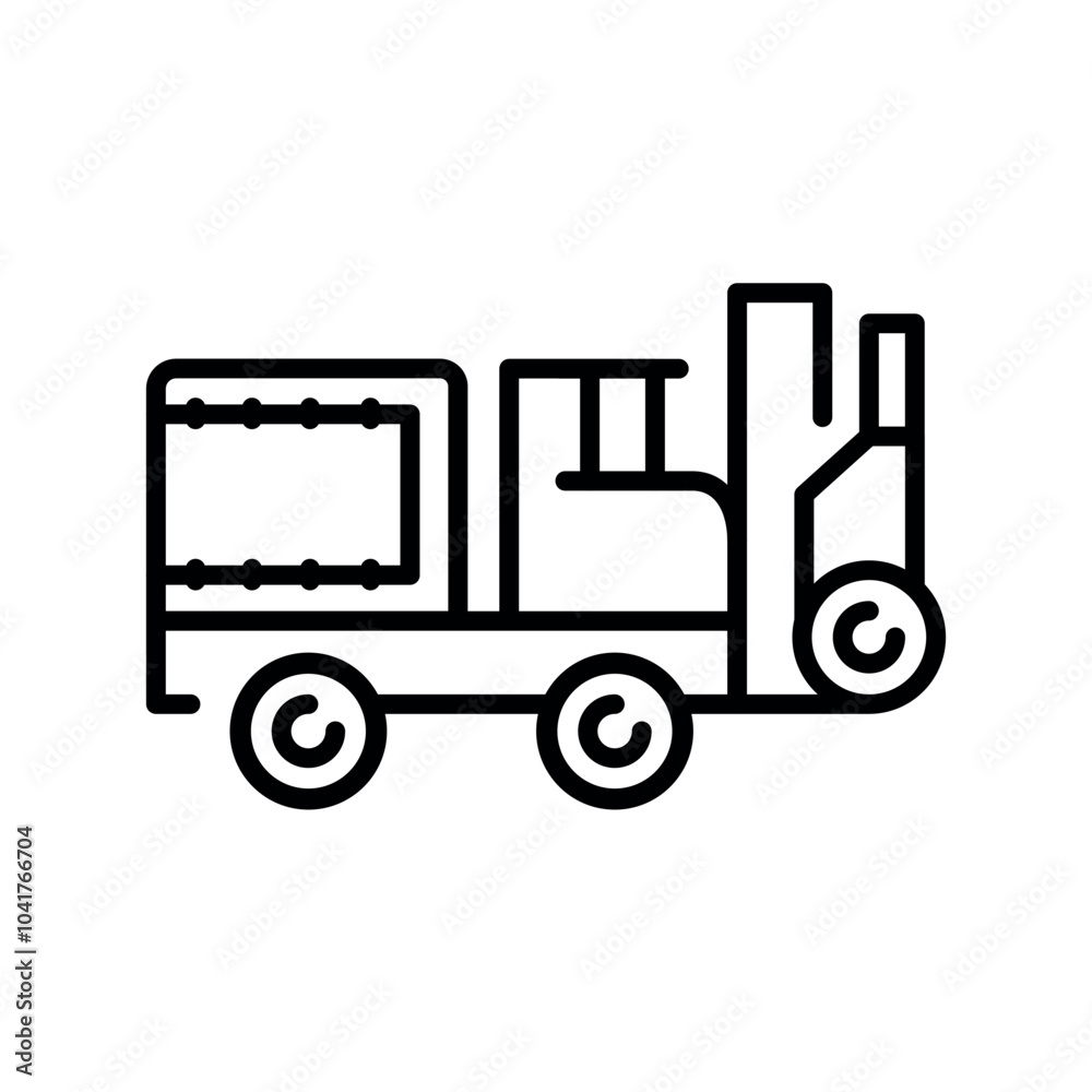 Snow Cutter black line illustration. Snow removal machine. Snow Cutter black line illustration. Snow removal machine.
