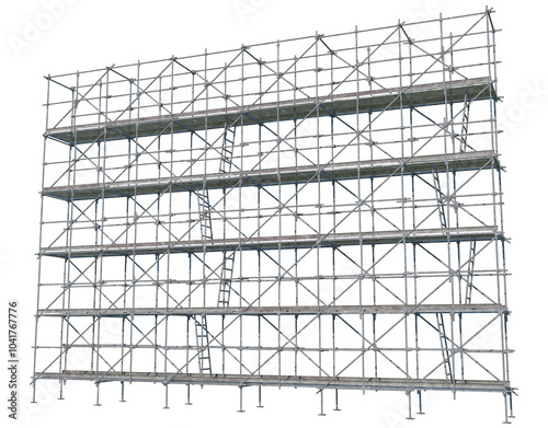 Industrial Application: The scaffolding is likely intended for use in industrial or commercial construction projects, providing a safe and efficient means of accessing elevated areas.