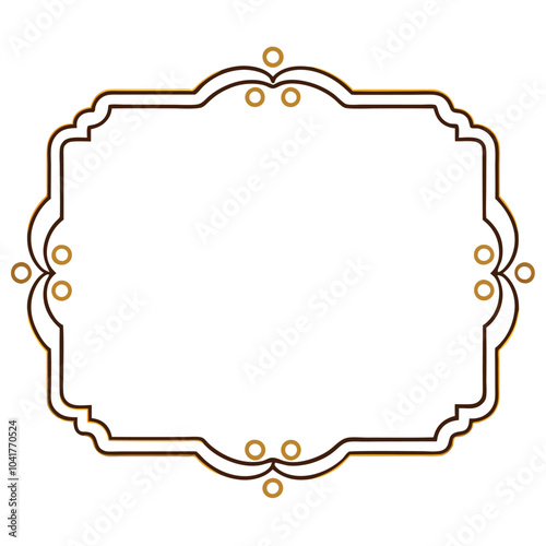 A vintage design set featuring decorative gold frames and borders in standard rectangle proportions, perfect for elegant backgrounds.