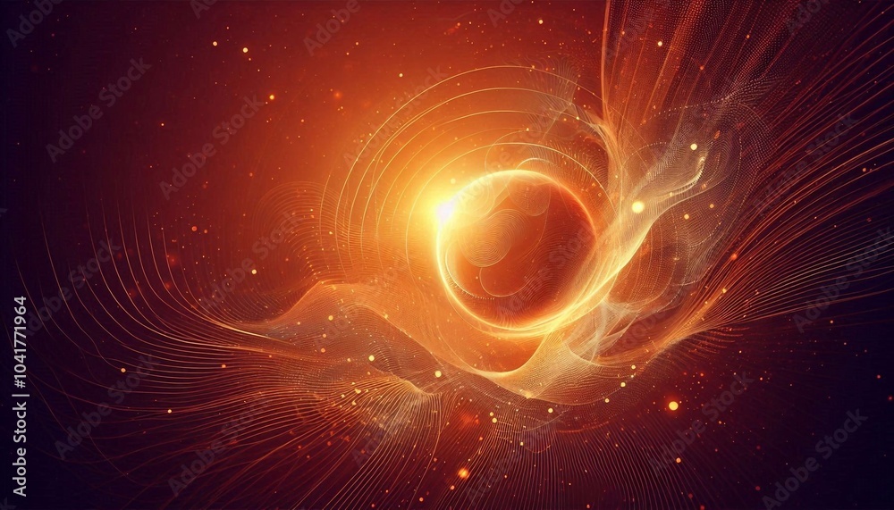 Fototapeta premium Orange dreams a fusion of design and art