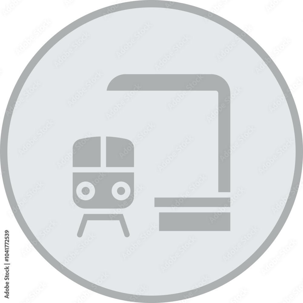 Train Station Icon Design Train Station Icon Design