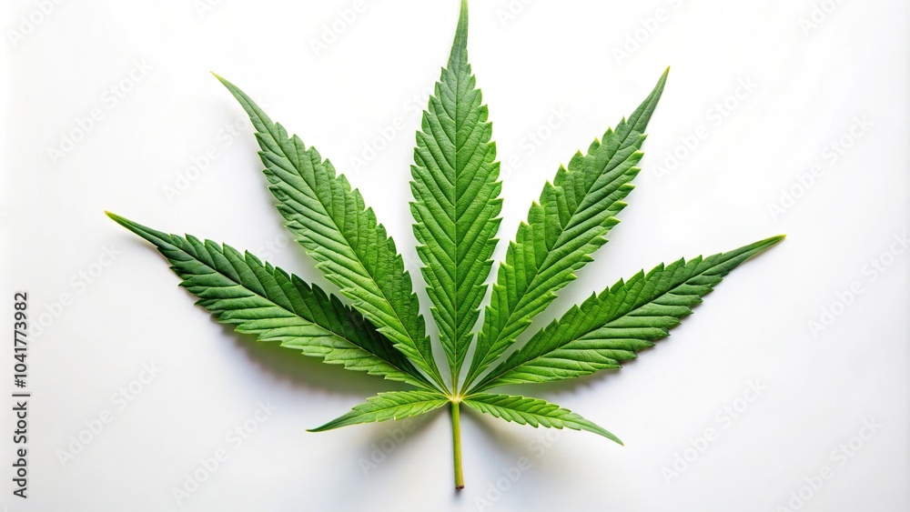 Cannabis leaf isolated on white background Cannabis leaf isolated on white background