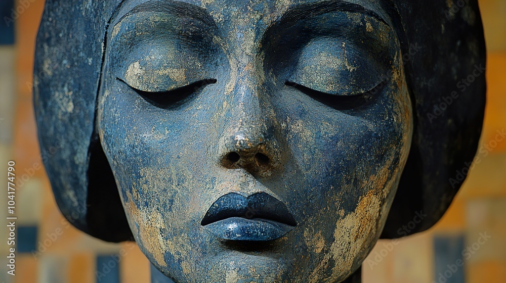 Close Up of a Woman's Face Sculpture Close Up of a Woman's Face Sculpture