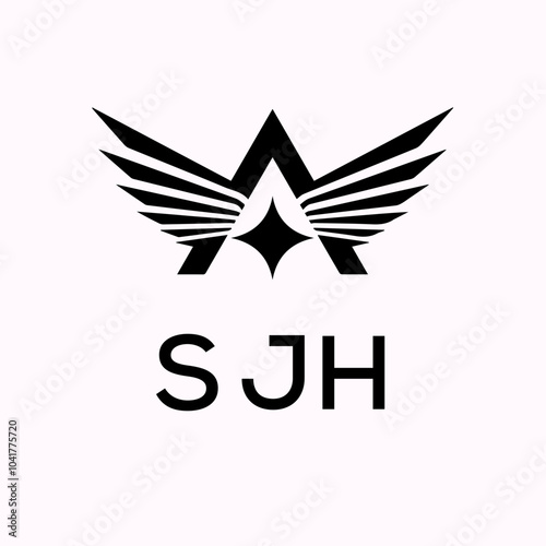 Colorful SJH Logo Icon, Letter SJ s j h Logo Image Vector Art With Creative Letter Logo Icon For Your Brand photo