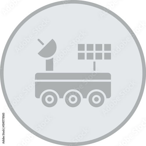 Space Car Icon Design