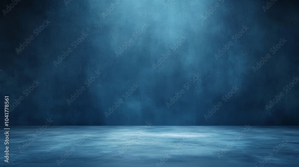 Blue room, illuminated, a study in light, shadow, and design dramatic Blue room, illuminated, a study in light, shadow, and design dramatic