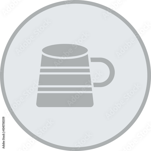 Wooden Mug Icon Design