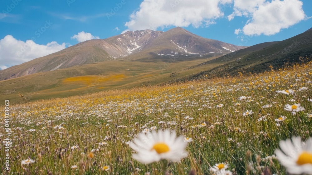 Fototapeta premium Rare Flora and Fauna in Mountain Ecosystem