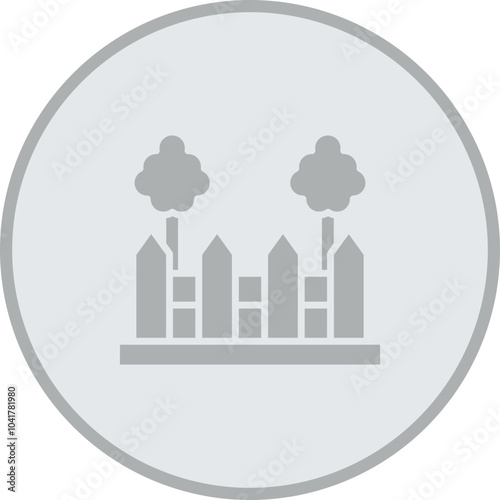 Garden Fence Icon Design