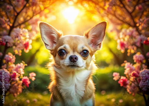 Charming Chihuahua Portrait in Stunning Panoramic View for Pet Lovers and Dog Enthusiasts