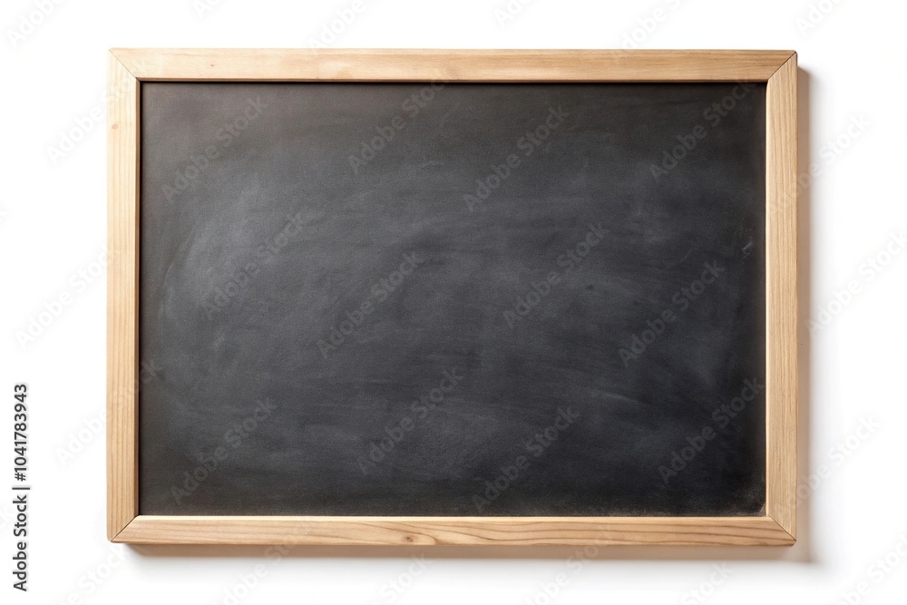 Chalk blackboard and eraser isolated on white background Minimalist Chalk blackboard and eraser isolated on white background Minimalist