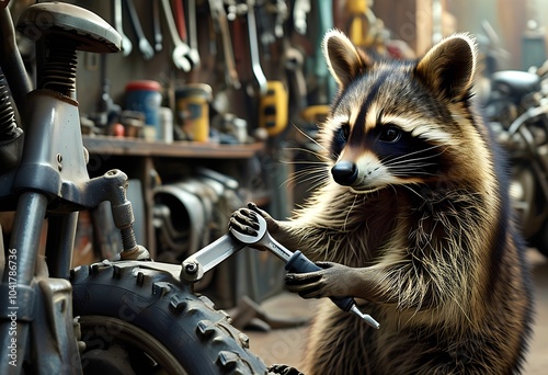 mechanic raccoon