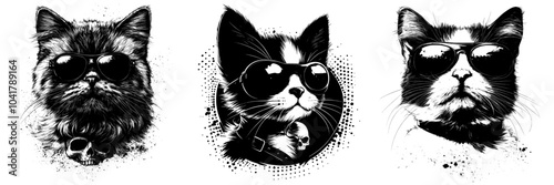 With a skull illustration on its eye patch, a cat wears a pirate eye patch