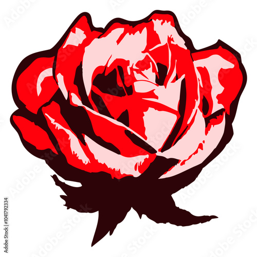 Valentine Rose Flower Cartoon Comic Design Happy Small Pretty Leaf Beautiful Green Plant Blooming Nature Lover Flowers Gardening Gardeners Thumb Garden Hobby Blooms Blossoms Gardener Leisure Summer