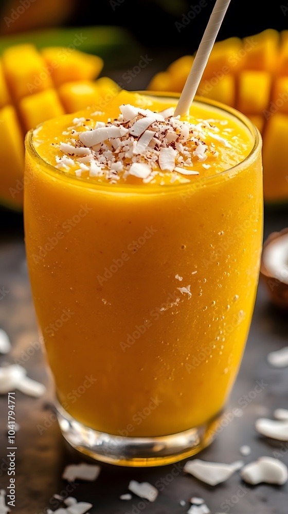 Mango Smoothie with Coconut Mango Smoothie with Coconut