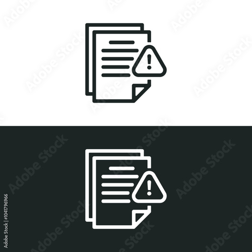 File complaint icon isolated on white background. Vector illustrations are made with vector-based software, not AI generated results.