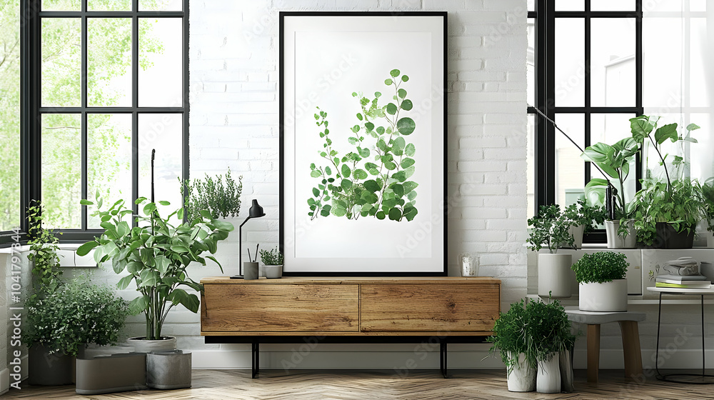 Decorating with Greenery: Plants, Frames, and Wood Decorating with Greenery: Plants, Frames, and Wood